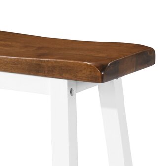 Bartafel- en krukkenset massief hout 5-delig  10