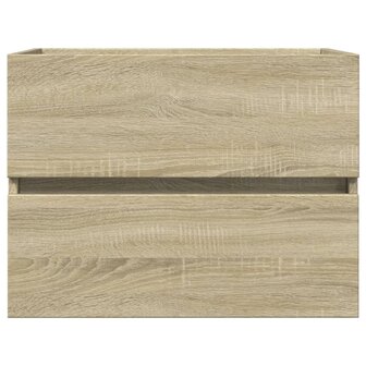 2-delige Badkamermeubelset keramiek en bewerkt hout 5