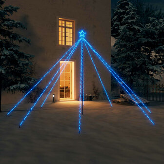 Kerstboomverlichting met 576 LED&amp;apos;s binnen en buiten 3,6 m blauw 1