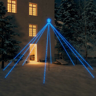 Kerstboomverlichting met 800 LED&amp;apos;s binnen en buiten 5 m blauw 1