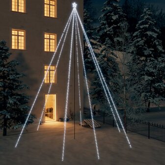 Kerstboomverlichting 1300 LED&amp;apos;s binnen/buiten 8 m koudwit 1