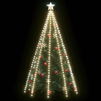 Kerstboomverlichting met 400 LED&amp;apos;s koudwit net 400 cm 3