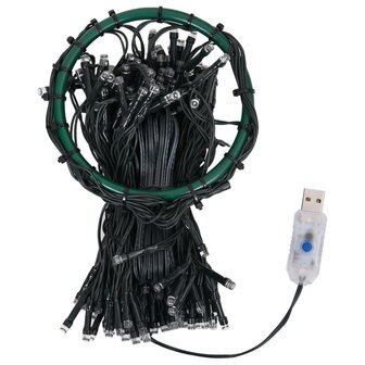 Kerstboomverlichting met 400 LED&amp;apos;s koudwit net 400 cm 5