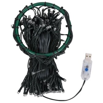 Kerstboomverlichting met 400 LED&amp;apos;s blauw net 400 cm 5