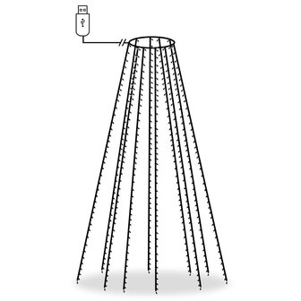 Kerstboomverlichting met 400 LED&amp;apos;s net 400 cm 5