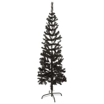 Kerstboom smal 150 cm zwart 2