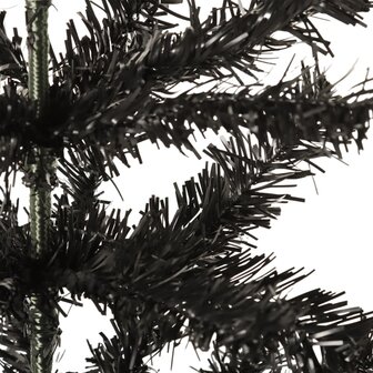 Kerstboom smal 150 cm zwart 4