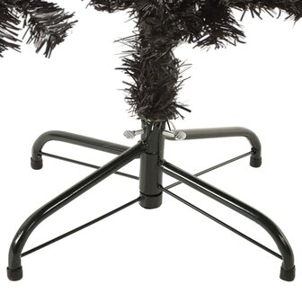 Kerstboom smal 150 cm zwart 5