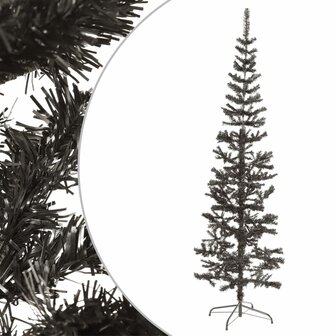Kerstboom smal 240 cm zwart 1