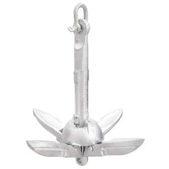 Anker inklapbaar 0,7 kg smeedijzer zilver 3