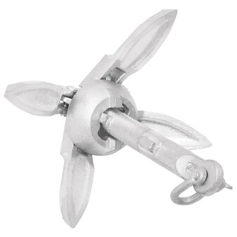 Anker inklapbaar 0,7 kg smeedijzer zilver 4