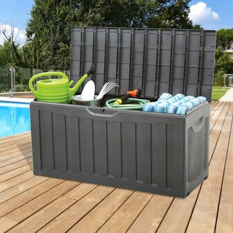 Opbergbox 118x53x57 cm polypropyleen zwart 3