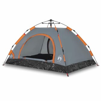 Tent 2-persoons snelontgrendeling grijs 2