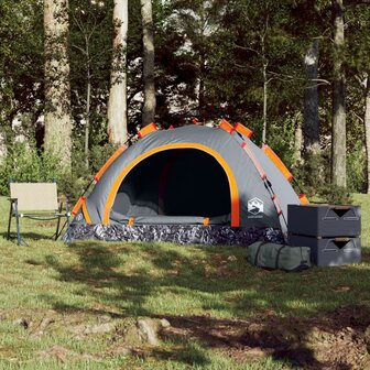 Tent 2-persoons snelontgrendeling grijs 3