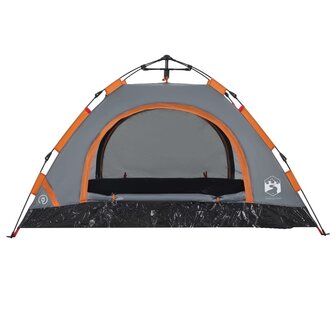 Tent 2-persoons snelontgrendeling grijs 6