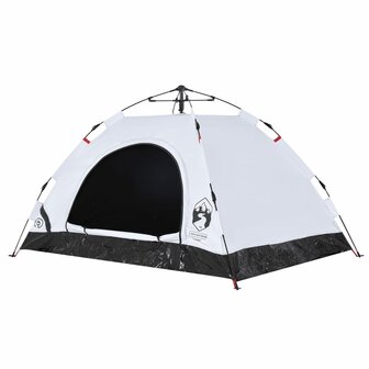 Tent 2-persoons snelontgrendeling verduisterende stof wit 4