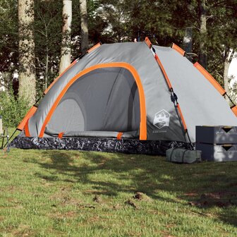 Tent 5-persoons snelontgrendeling grijs 1