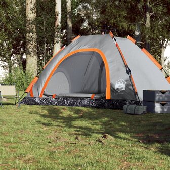 Tent 5-persoons snelontgrendeling grijs 3