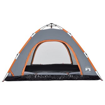 Tent 5-persoons snelontgrendeling grijs 8
