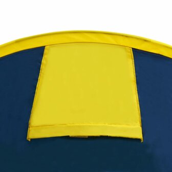 Tent 6-persoons marineblauw/geel 6