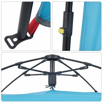 Privacytent snelsluiting waterdicht blauw 11