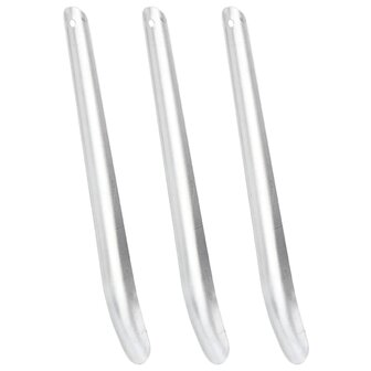 Zweetschrapers paard 3 st aluminium zilverkleurig 1