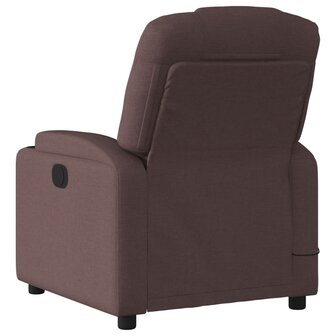 Massagestoel verstelbaar stof donkerbruin 6