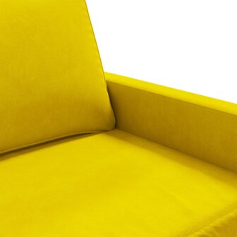 Tweezitsbank 140 cm fluweel geel 7