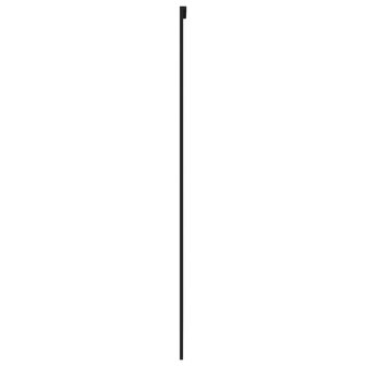 Schuifdeur 90x205 cm gehard glas en aluminium zwart 5