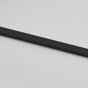 Schuifdeur 90x205 cm gehard glas en aluminium zwart 6