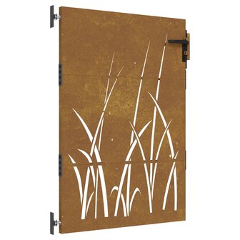 Poort 85x125 cm grasontwerp cortenstaal 2