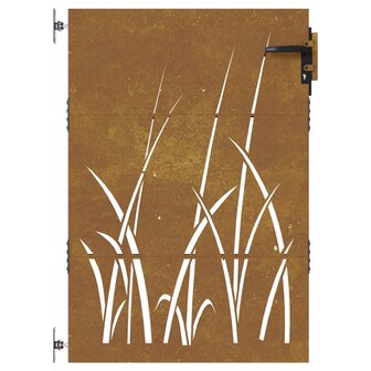 Poort 85x125 cm grasontwerp cortenstaal 4