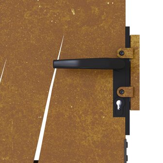 Poort 85x125 cm grasontwerp cortenstaal 7