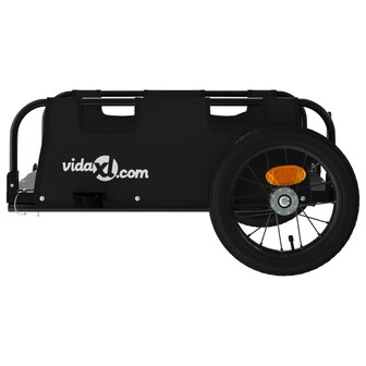 Fietstrailer oxford stof en ijzer zwart 6