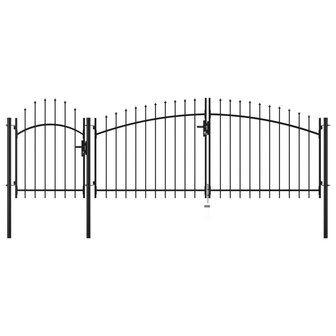 Poort 2x4 m staal zwart 1