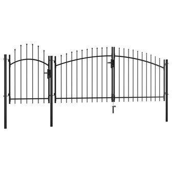 Poort 2x4 m staal zwart 2