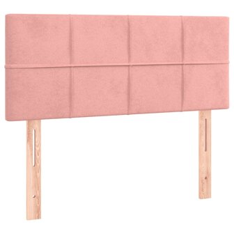 Hoofdbord 90x5x78/88 cm fluweel roze 2