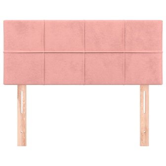 Hoofdbord 90x5x78/88 cm fluweel roze 3