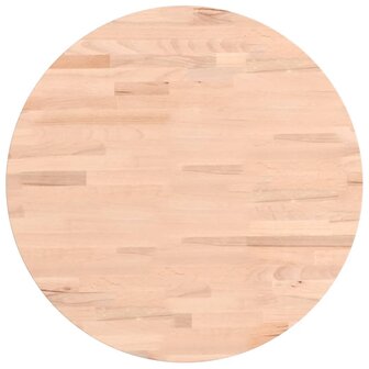 Tafelblad rond &Oslash;50x1,5 cm massief beukenhout 2