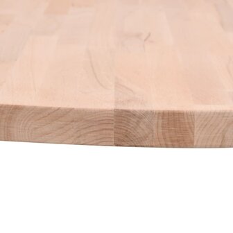 Tafelblad rond &Oslash;50x1,5 cm massief beukenhout 3