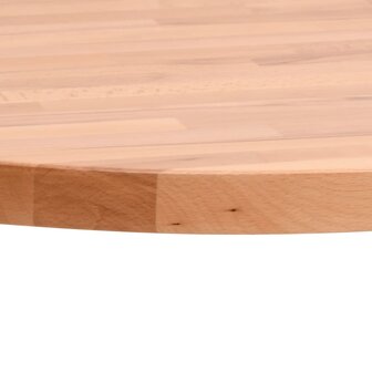 Tafelblad rond &Oslash;50x1,5 cm massief beukenhout 3