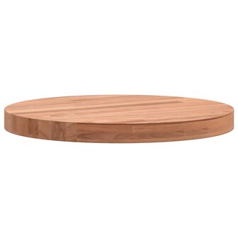 Tafelblad rond &Oslash;30x2,5 cm massief beukenhout 6