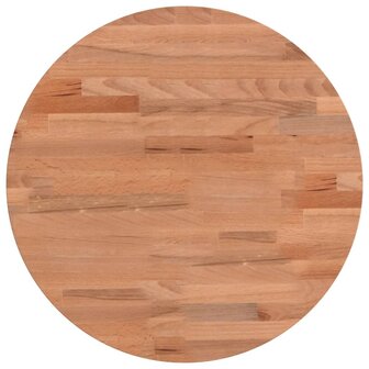 Tafelblad rond &Oslash;40x2,5 cm massief beukenhout 2