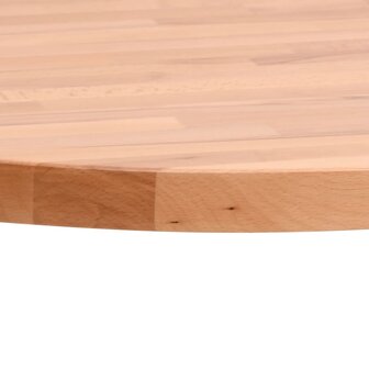 Tafelblad rond &Oslash;40x2,5 cm massief beukenhout 3