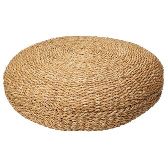 Home&amp;Styling Poef rond &Oslash;58x20 cm zeegras naturel 1