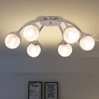 Plafondlamp met 6 LED-lampen G9 240 W 1