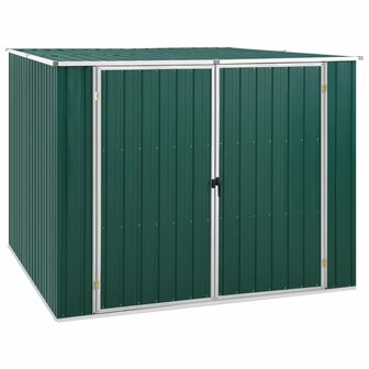 Tuinschuur 195x198x159 cm gegalvaniseerd staal groen 1