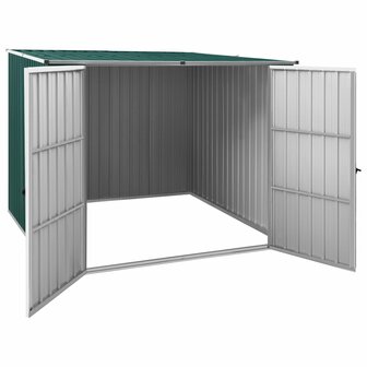 Tuinschuur 195x198x159 cm gegalvaniseerd staal groen 3