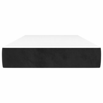 Pocketveringmatras 80x210x20 cm fluweel zwart 3