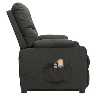 Sta-op-massagestoel stof donkergrijs 4